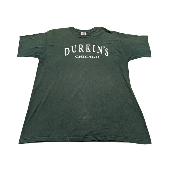 Fruit of the Loom Other - Fruit of the Loom T-Shirt Mens XL Green Durkins Chicago Vintage Heavy Cotton Tee
